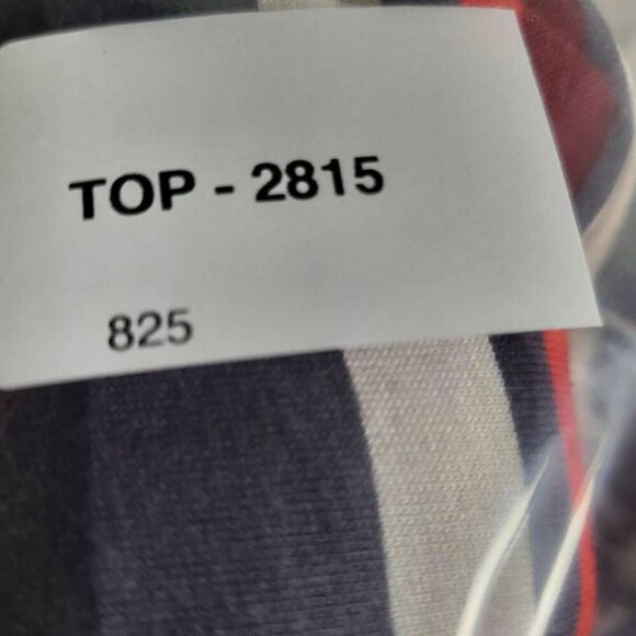 LOFT Outlet Petite Women’s Tank Top Size LP Striped Twist Front Red Gray Sleevel - Picture 6 of 6